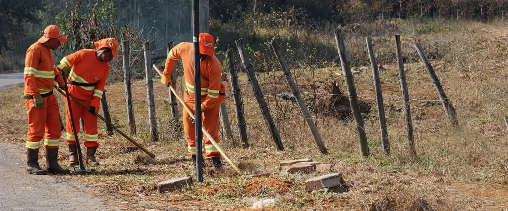 Elias da Fonte garante limpeza e segurança na via de acesso ao CERESP de Ipatinga